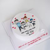  Bánh vẽ gia đình - Bánh kem sinh nhật Đà Nẵng 