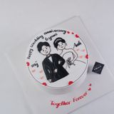  Bánh vẽ 2 người - Bánh kem sinh nhật Đà Nẵng 