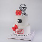  Bánh nặn tạo hình chủ đề chanel 2 tầng - Bánh kem sinh nhật Đà Nẵng 