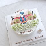  Bánh vẽ cô gái 