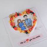  Bánh vẽ gia đình - Bánh kem sinh nhật Đà Nẵng 
