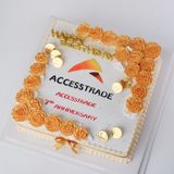  Bánh vẽ logo công ty - Bánh kem công ty Đà Nẵng 