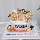  Bánh kem gắn tượng con hổ 