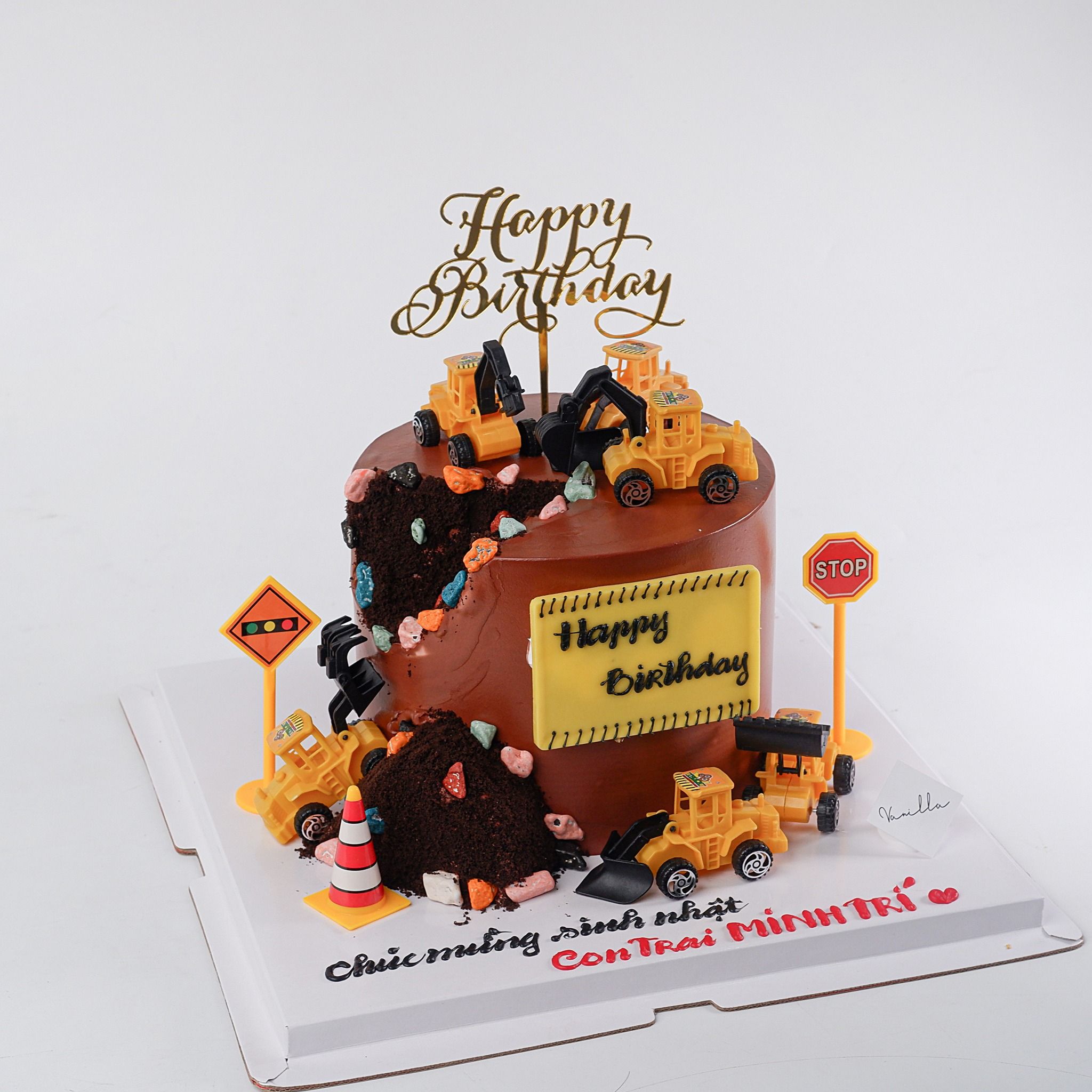  Bánh xe công trường - Bánh kem sinh nhật Đà Nẵng 