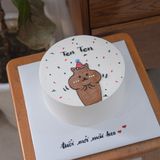  Bánh vẽ con gấu 