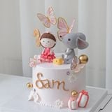 Bánh nặn tạo hình bé gái, con chuột 