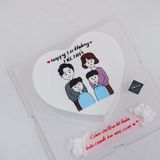  Bánh vẽ gia đình 4 người 