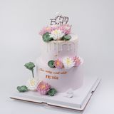  Bánh hoa kem 2 tầng - Bánh kem sinh nhật Đà Nẵng 