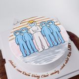  Bánh vẽ y tá bác sĩ - Bánh kem sinh nhật Đà Nẵng 