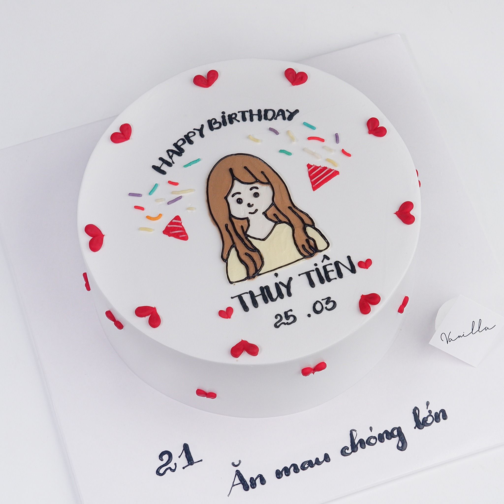  Bánh vẽ con gái - Bánh kem sinh nhật Đà Nẵng 