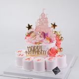  Bánh gắn tượng bé gái, ngựa pony, lâu đài - Bánh kem sinh nhật Đà Nẵng 