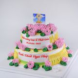  Bánh hoa kem 2 tầng - Bánh kem sinh nhật Đà Nẵng 