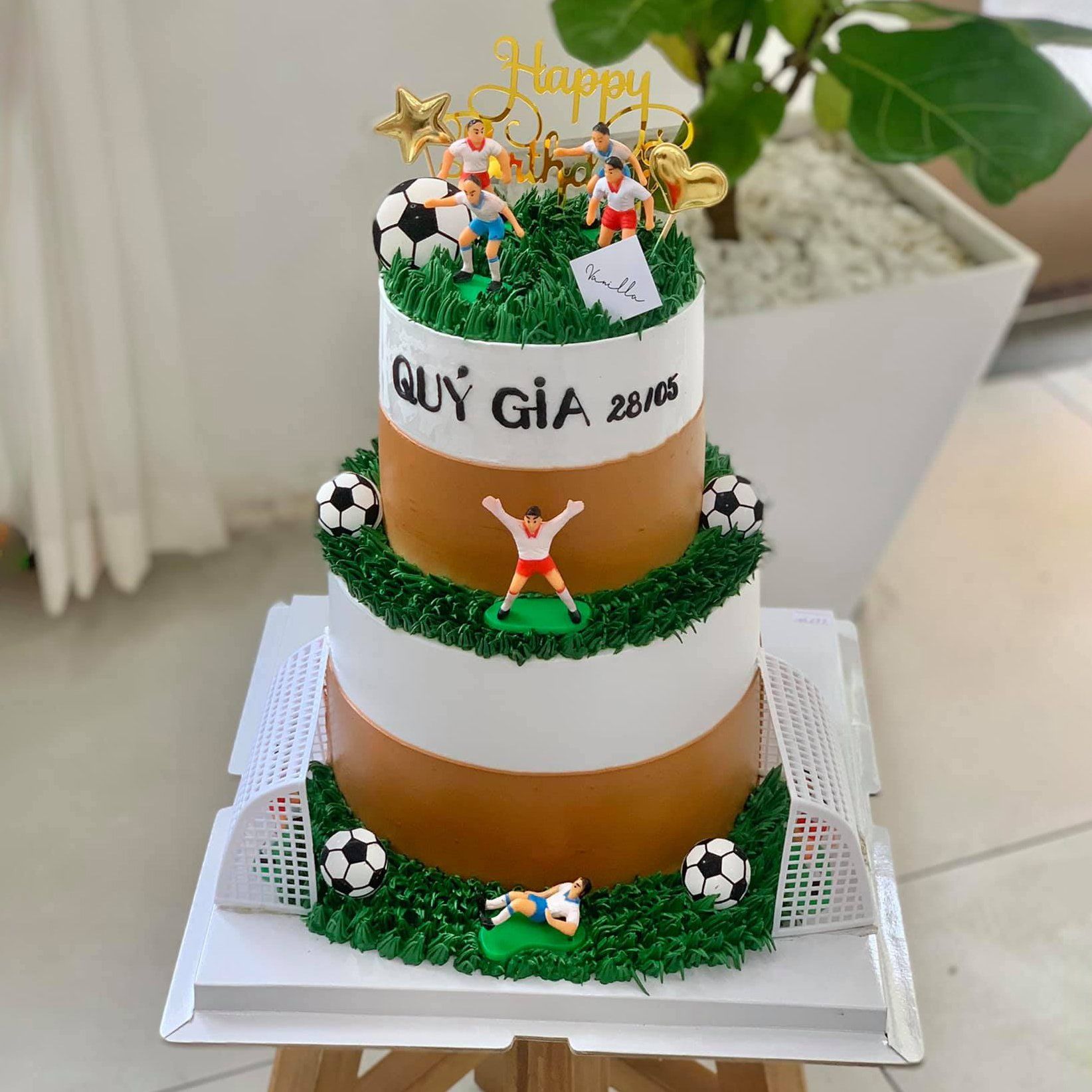  Bánh bóng đá 2 tầng - Bánh kem sinh nhật Đà Nẵng 