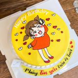  Bánh vẽ bé gái - Bánh kem sinh nhật Đà Nẵng 