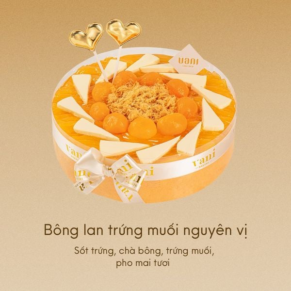  Bông lan trứng muối size 20cm 