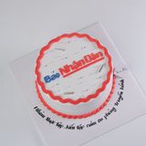  Bánh vẽ logo Báo Nhân Dân - Bánh kem sinh nhật Đà Nẵng 