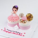  Bánh búp bê màu hồng - Bánh kem sinh nhật Đà Nẵng 