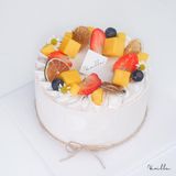  Bánh trang trí dâu, xoài, việt quất, chanh sấy khô, hoa daisy - Bánh kem sinh nhật Đà Nẵng 