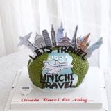  Bánh gắn topper chủ đề du lịch 