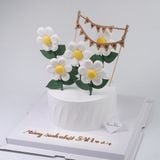  bánh nặn tạo hình hoa cúc họa mi - Bánh kem sinh nhật Đà Nẵng 