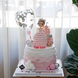  Bánh búp bê màu hồng 