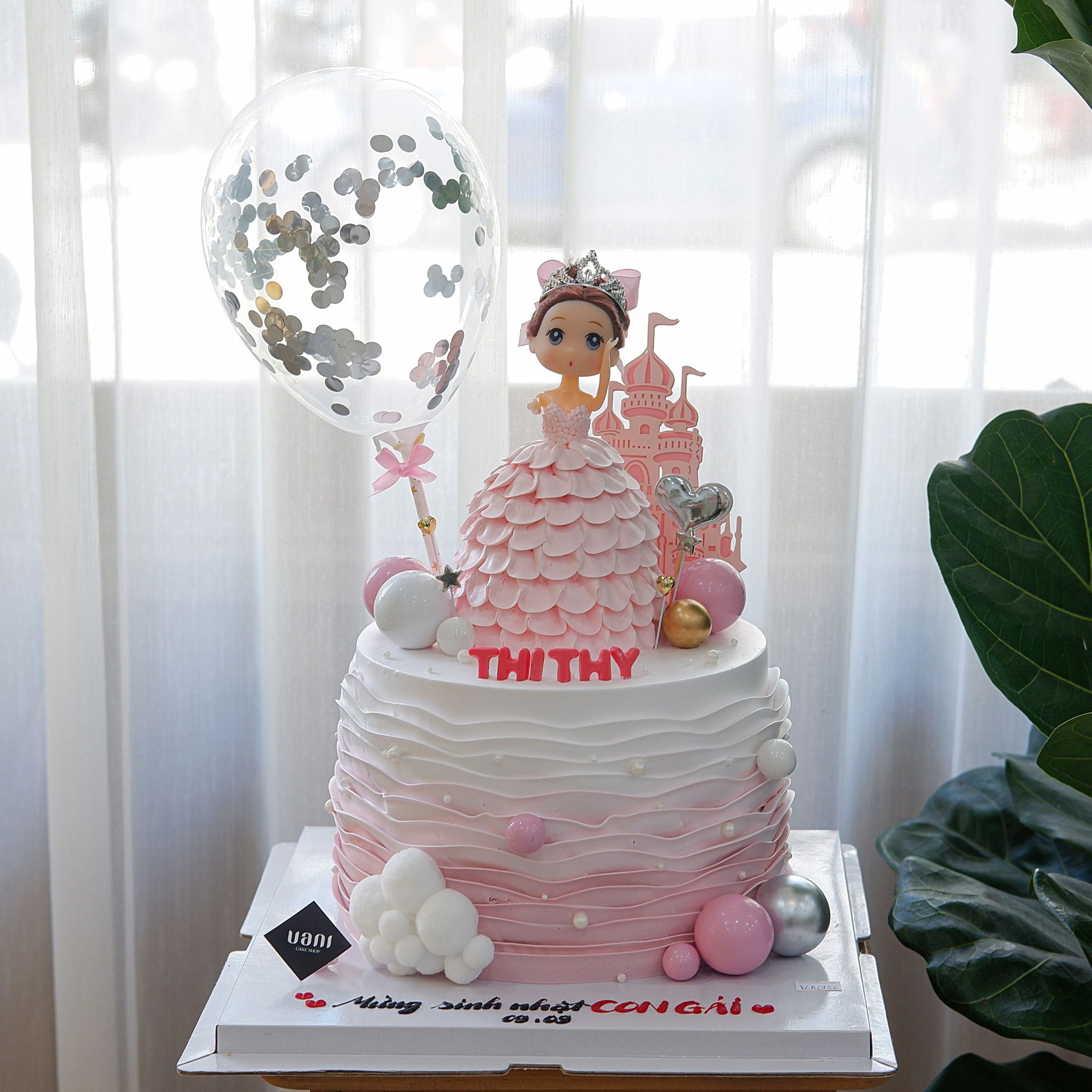  Bánh búp bê màu hồng 