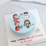  Bánh vẽ gia đình 