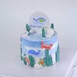  Bánh gắn logo, topper cá 