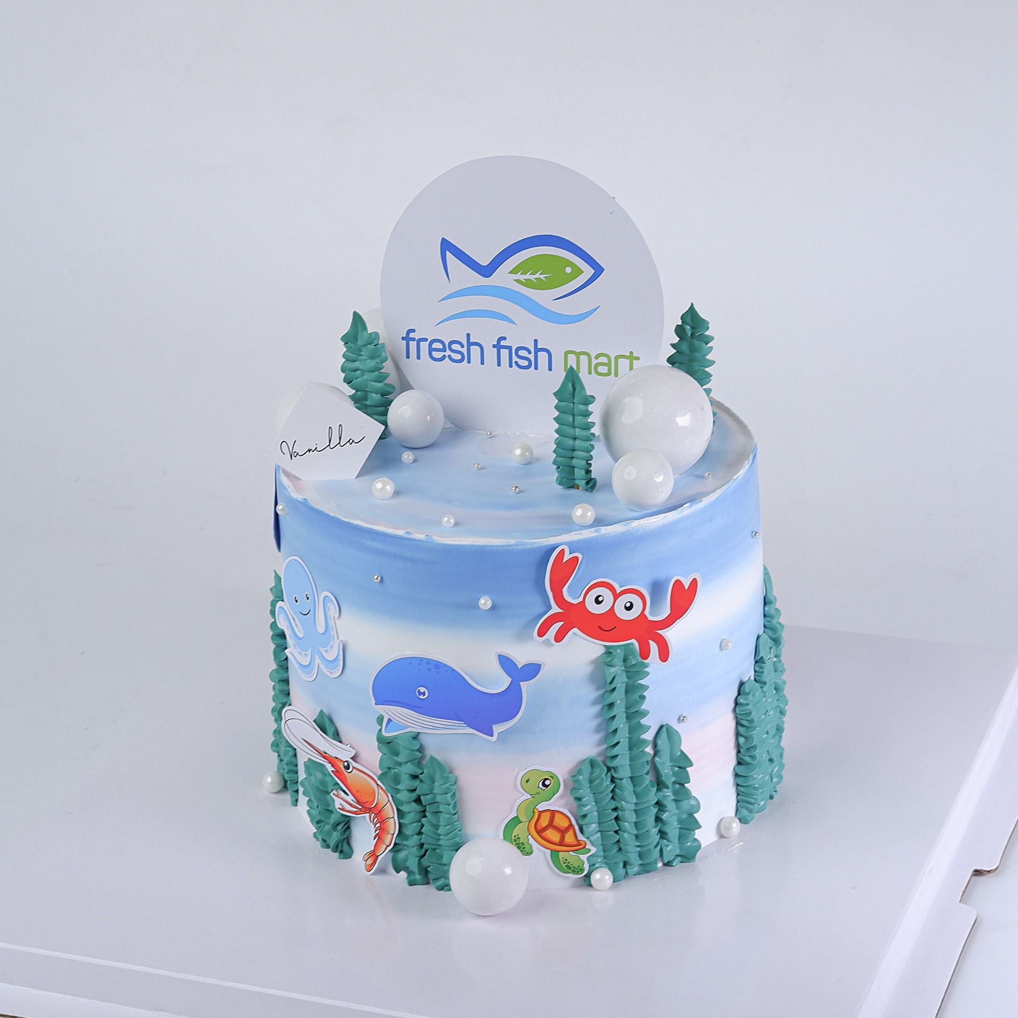  Bánh gắn logo, topper cá 