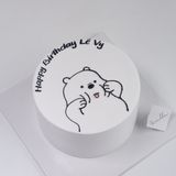  Bánh vẽ con gấu - Bánh kem sinh nhật Đà Nẵng 