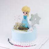  Bánh búp bê elsa màu xanh dương - Bánh kem sinh nhật Đà Nẵng 