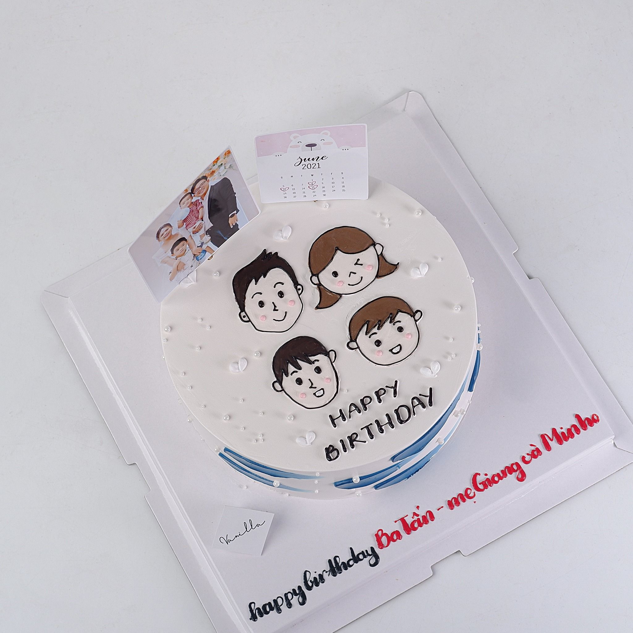 Bánh vẽ mặt mũi - Face drawing cake: \