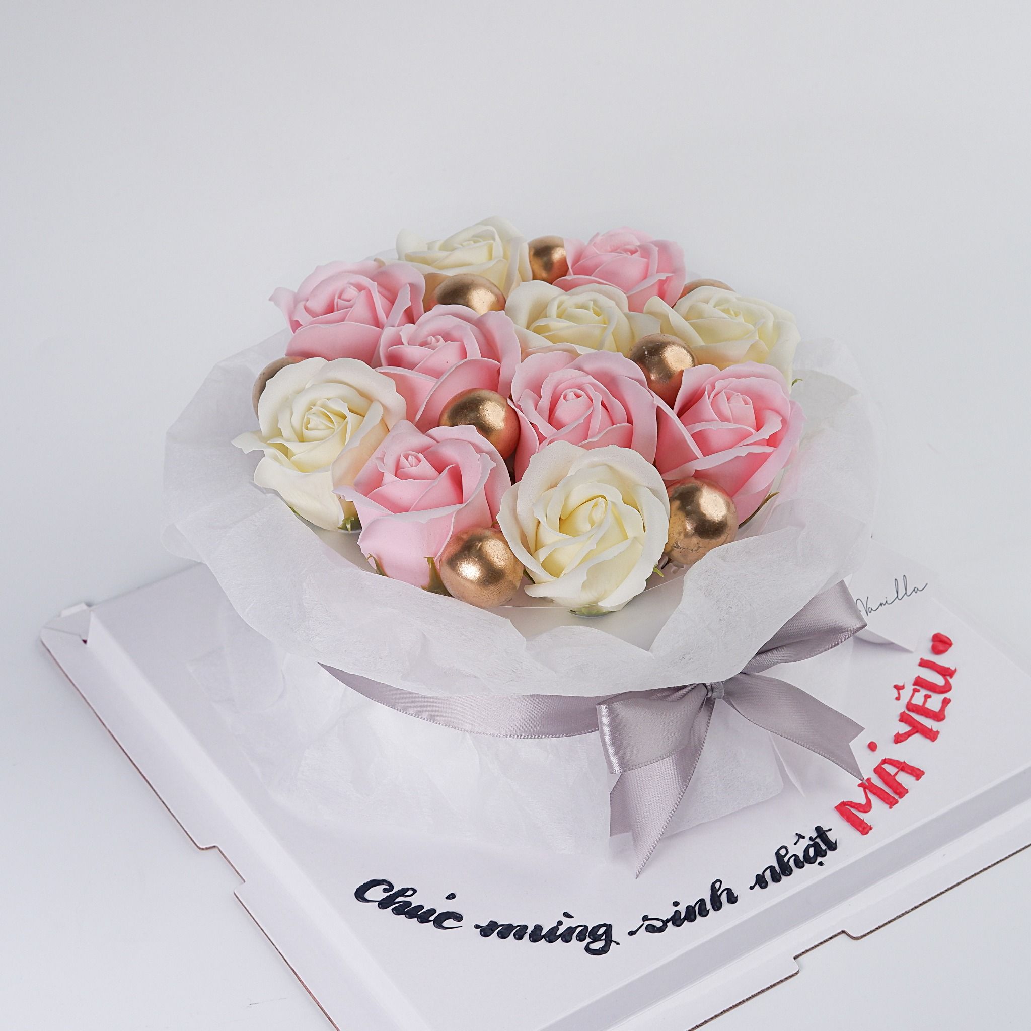 Bó hoa nhũ kim tuyến 20 bông hồng N20 ThaoFlower Hoa Sáp Thu Thảo #14 Bó hoa nhũ kim tuyến 20 bông hồng N20 ThaoFlower Hoa Sáp Thu Thảo