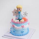  Bánh elsa màu xanh - Bánh kem sinh nhật Đà Nẵng 