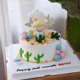  Bánh gắn tượng bé trai 