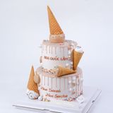  Bánh kem chảy gắn ốc quê - Bánh kem sinh nhật Đà Nẵng 