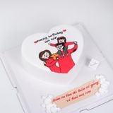  Bánh vẽ gia đình 3 người - Bánh kem sinh nhật Đà Nẵng 