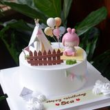  Bánh nặn tạo hình chủ đề camping - Bánh kem sinh nhật Đà Nẵng 