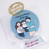  Bánh vẽ gia đình - Bánh kem sinh nhật Đà Nẵng 