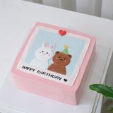  Bánh vẽ con gấu và thỏ 