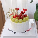  Bánh kem chảy gắn nho 