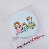  Bánh vẽ gia đình 3 người - Bánh kem sinh nhật Đà Nẵng 