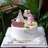  Bánh nặn tạo hình chủ đề camping - Bánh kem sinh nhật Đà Nẵng 