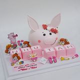  Bánh con heo, cục chữ kem 