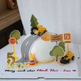  Bánh trang trí xe công trường 