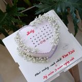  Bánh tim vẽ lịch 