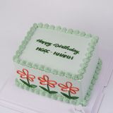  Bánh vẽ hoa đơn giản - Bánh kem sinh nhật Đà Nẵng 