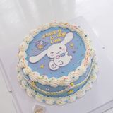  Bánh kem vẽ  thỏ cinnamoroll 