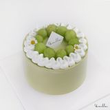  Bánh kem gắn nho xanh - Bánh kem sinh nhật Đà Nẵng 