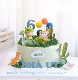  bánh kem trang trí khủng long - hổ 
